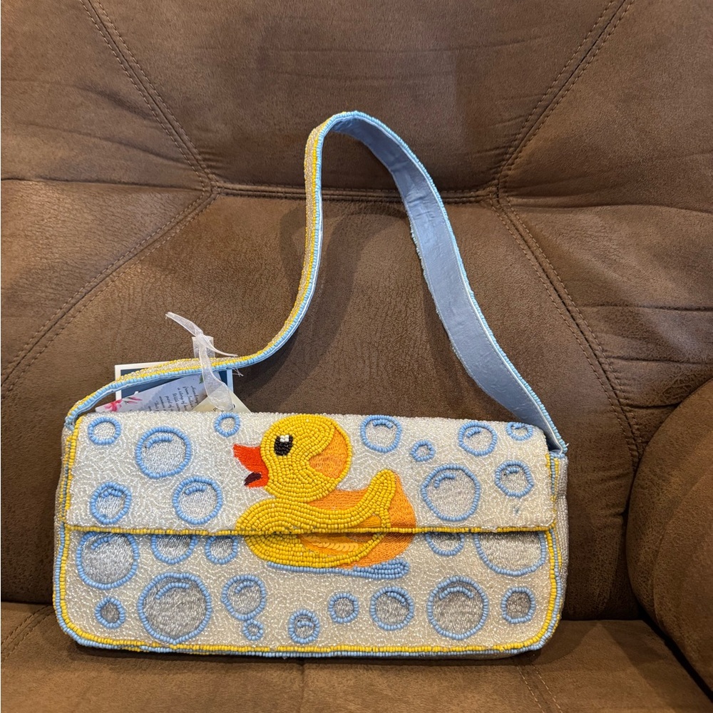 VIRAL Marshalls Duck and Bubbles Beaded Shoulder Bag